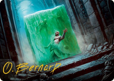 Gelatinous Cube Art Card (Gold-Stamped Signature) [Dungeons & Dragons: Adventures in the Forgotten Realms Art Series] | Good Games Cannington