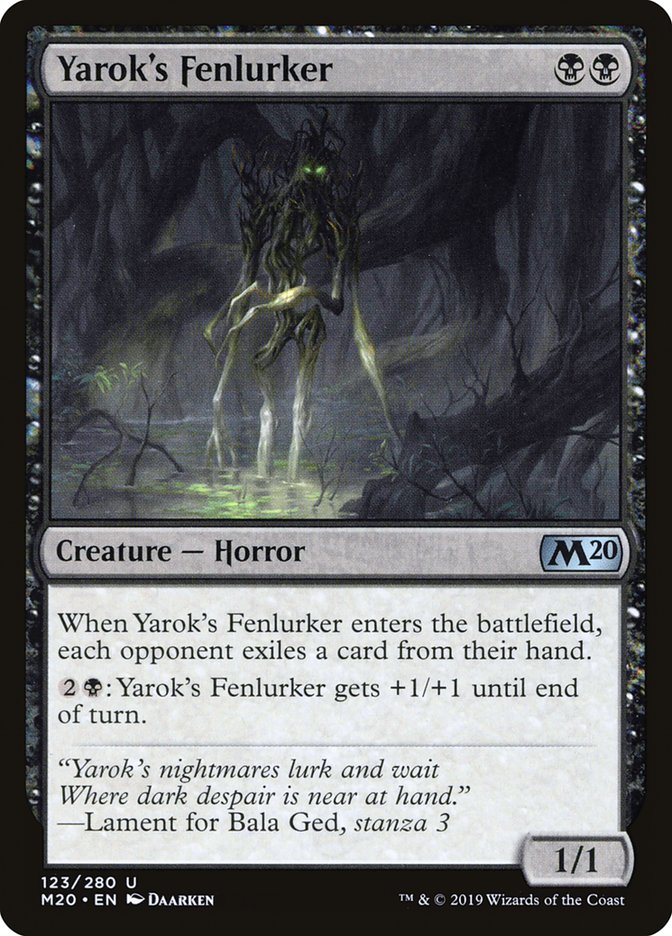 Yarok's Fenlurker [Core Set 2020] | Good Games Cannington