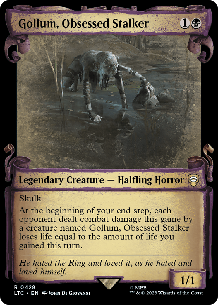 Gollum, Obsessed Stalker [The Lord of the Rings: Tales of Middle-Earth Commander Showcase Scrolls] | Good Games Cannington