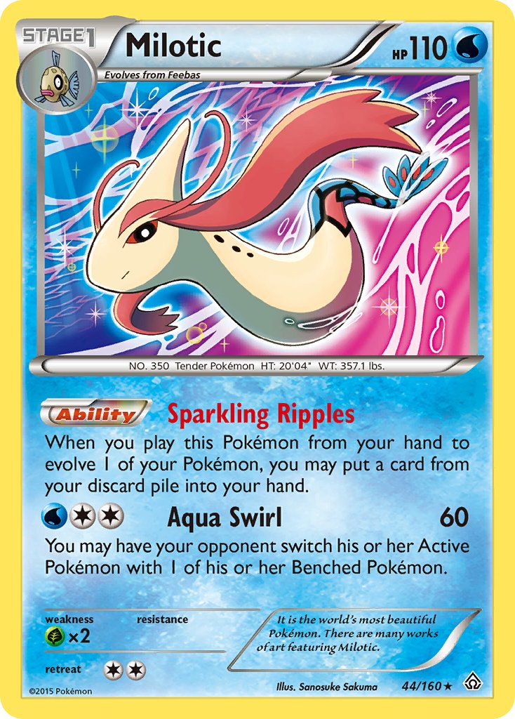 Milotic (44/160) (Theme Deck Exclusive) [XY: Primal Clash] | Good Games Cannington