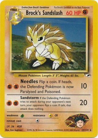 Brock's Sandslash (23/132) [Gym Heroes Unlimited] | Good Games Cannington