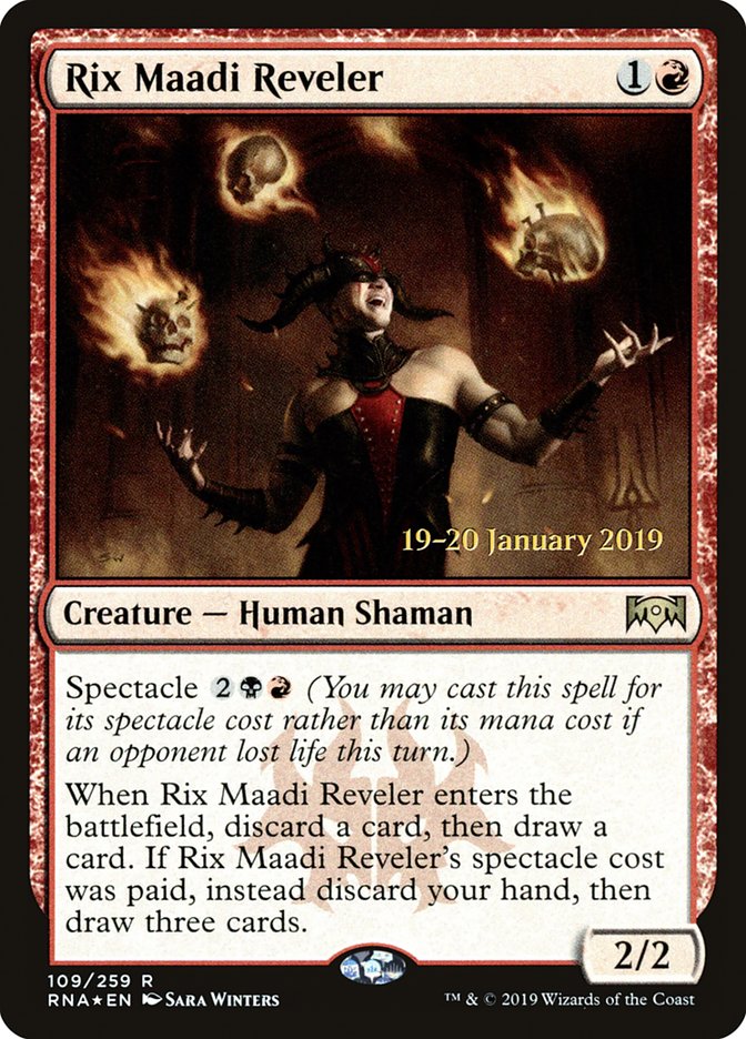 Rix Maadi Reveler [Ravnica Allegiance Prerelease Promos] | Good Games Cannington