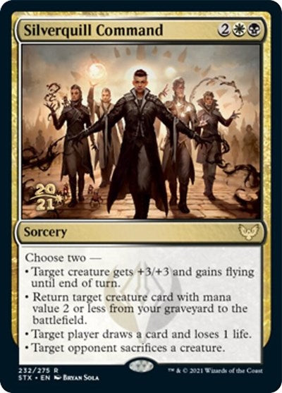 Silverquill Command [Strixhaven: School of Mages Prerelease Promos] | Good Games Cannington