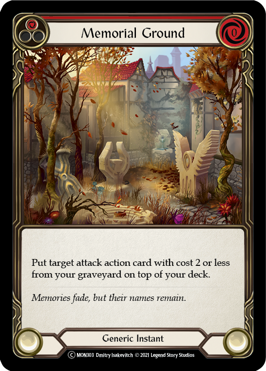 Memorial Ground (Red) [U-MON303] Unlimited Normal | Good Games Cannington