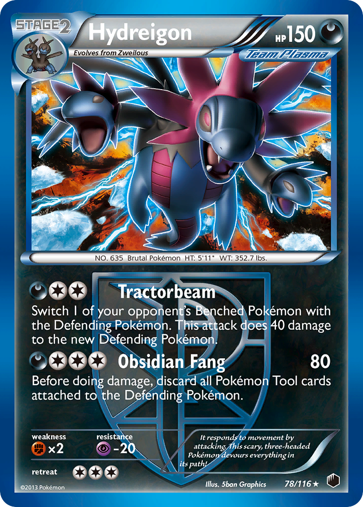 Hydreigon (78/116) [Black & White: Plasma Freeze] | Good Games Cannington