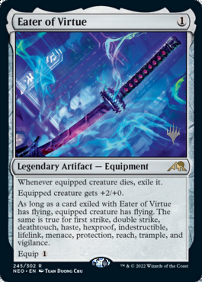 Eater of Virtue (Promo Pack) [Kamigawa: Neon Dynasty Promos] | Good Games Cannington