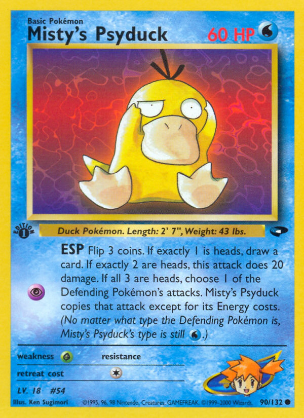 Misty's Psyduck (90/132) [Gym Challenge 1st Edition] | Good Games Cannington