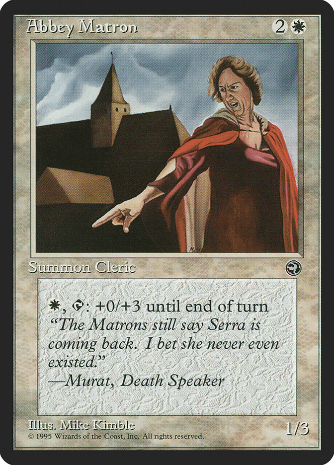 Abbey Matron (Murat Flavor Text) [Homelands] | Good Games Cannington