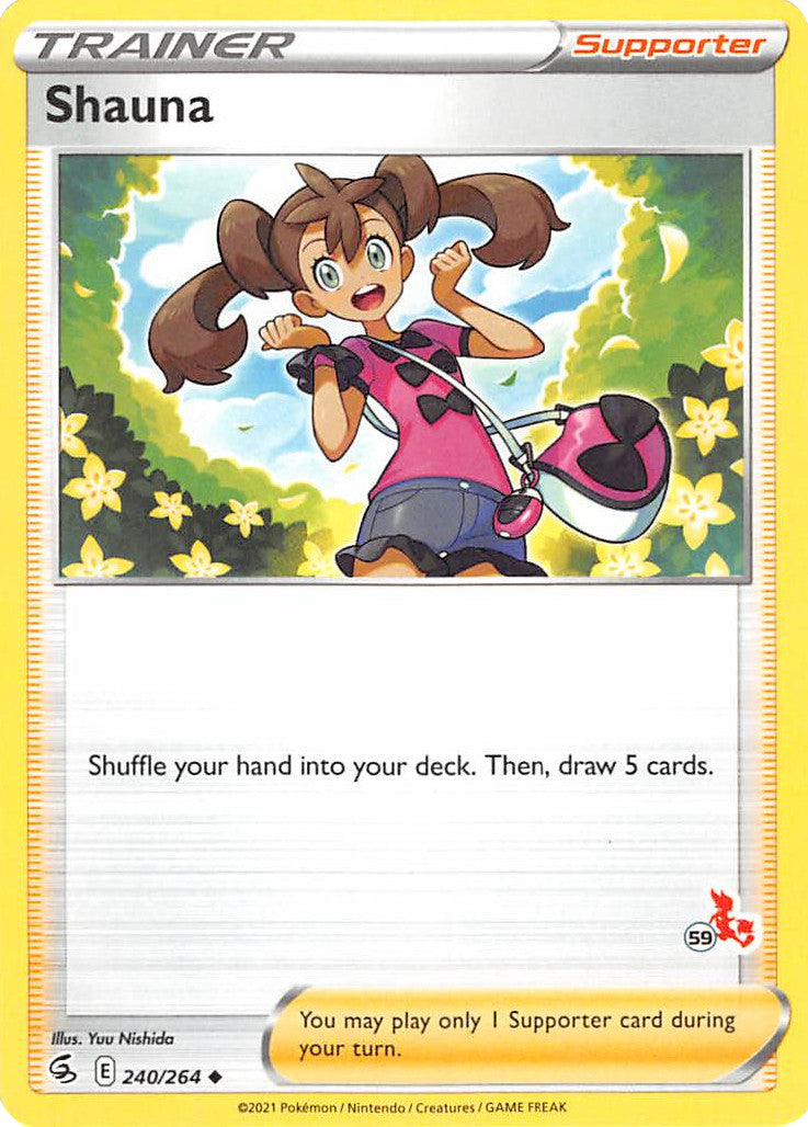 Shauna (240/264) (Cinderace Stamp #59) [Battle Academy 2022] | Good Games Cannington