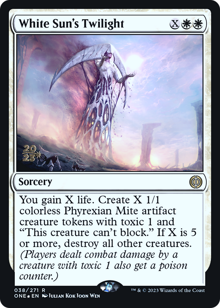 White Sun's Twilight [Phyrexia: All Will Be One Prerelease Promos] | Good Games Cannington