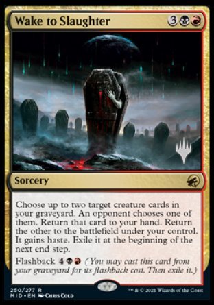 Wake to Slaughter (Promo Pack) [Innistrad: Midnight Hunt Promos] | Good Games Cannington