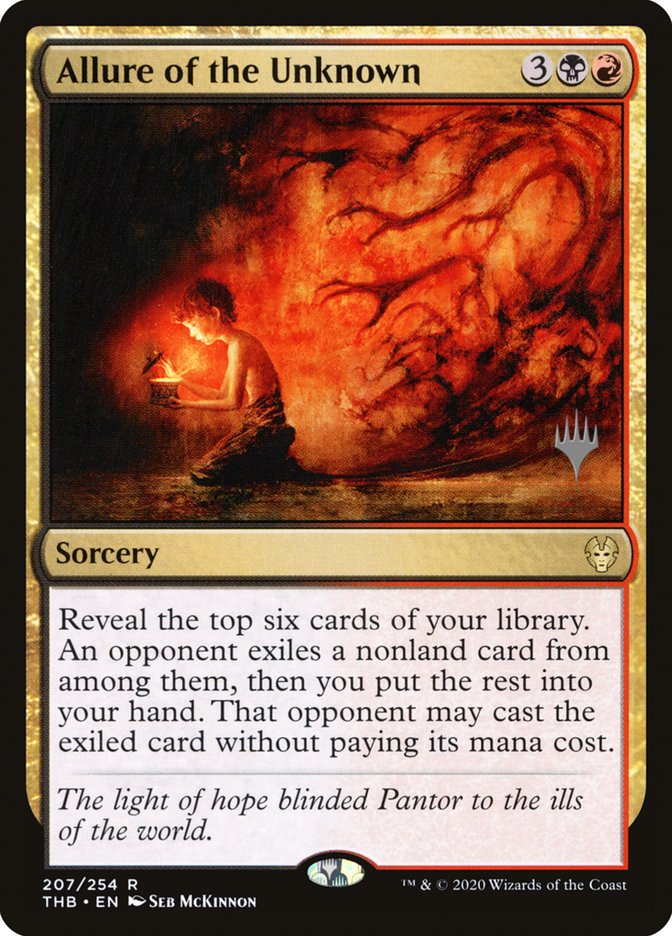 Allure of the Unknown (Promo Pack) [Theros Beyond Death Promos] | Good Games Cannington
