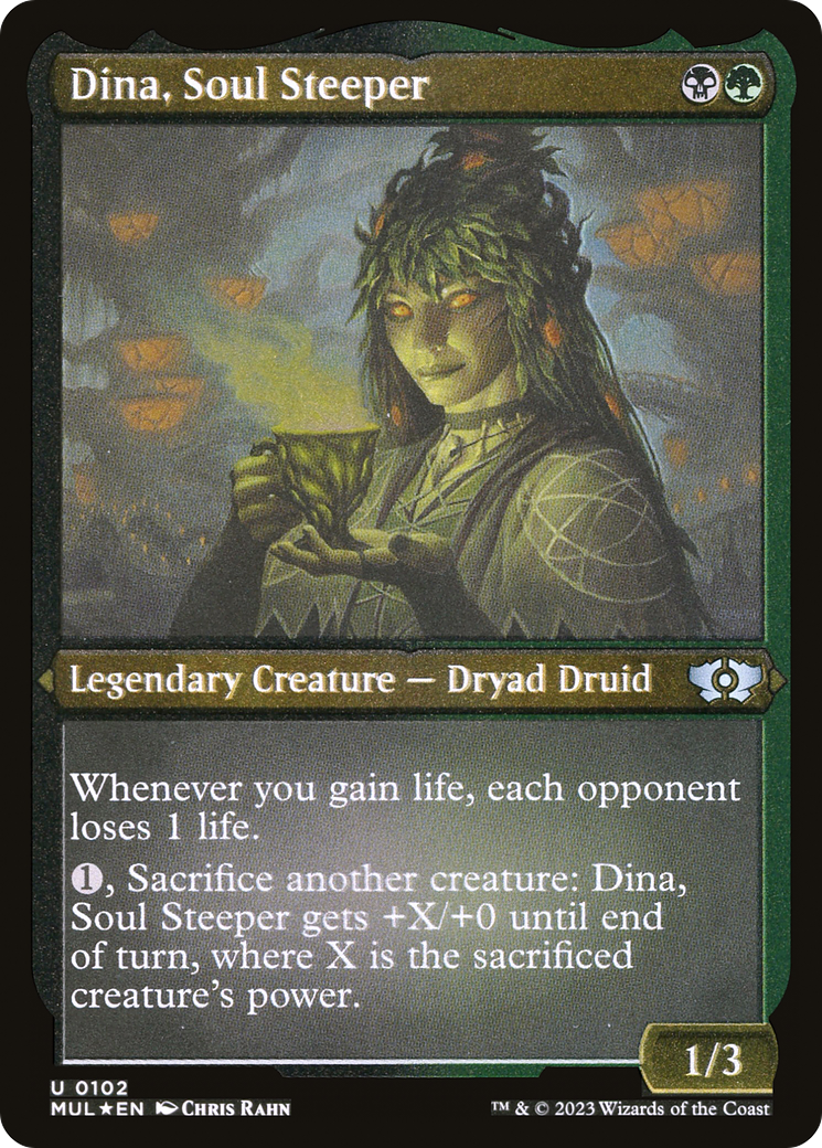Dina, Soul Steeper (Foil Etched) [Multiverse Legends] | Good Games Cannington