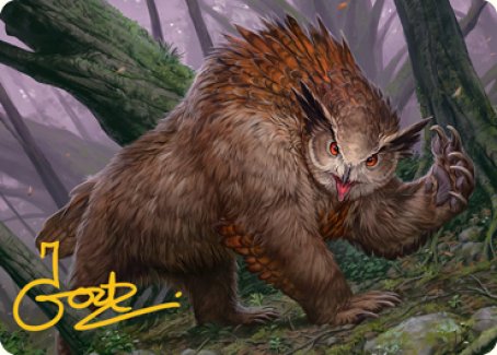Owlbear Art Card (Gold-Stamped Signature) [Dungeons & Dragons: Adventures in the Forgotten Realms Art Series] | Good Games Cannington