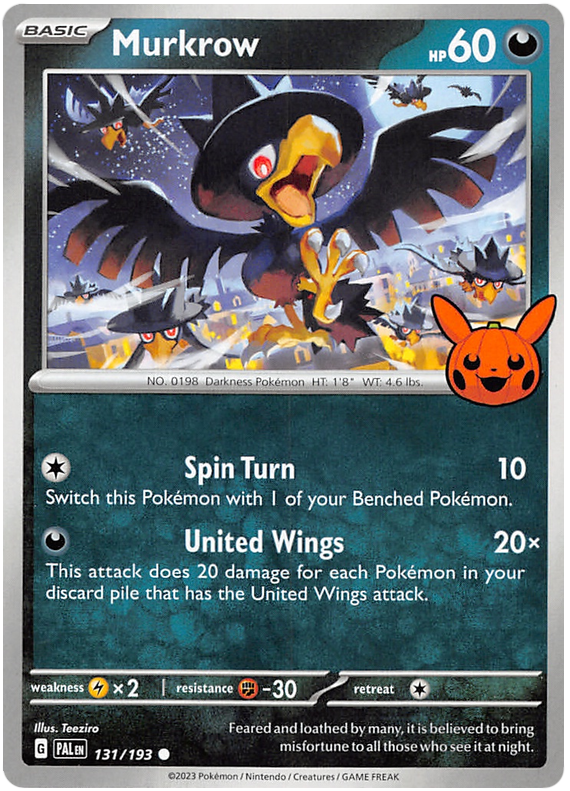 Murkrow (131/193) [Trick or Trade 2023] | Good Games Cannington