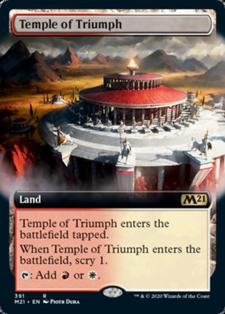Temple of Triumph (Extended Art) [Core Set 2021] | Good Games Cannington