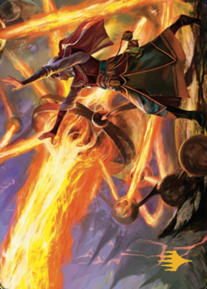 Ghitu Amplifier Art Card (Gold-Stamped Signature) [Dominaria United Art Series] | Good Games Cannington