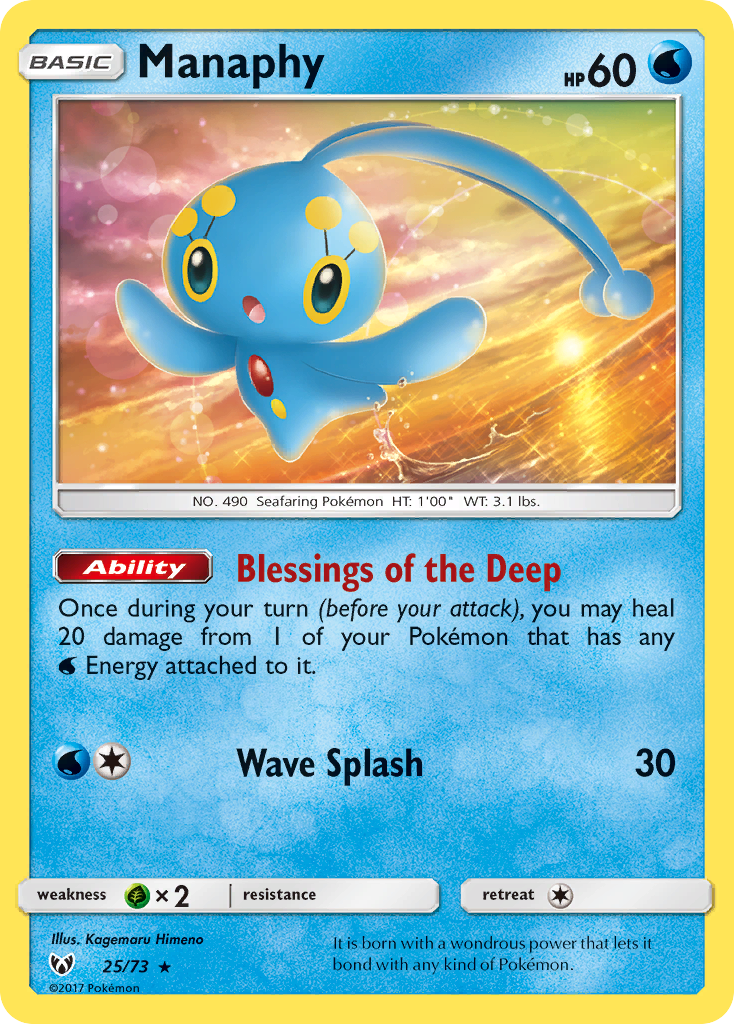 Manaphy (25/73) [Sun & Moon: Shining Legends] | Good Games Cannington