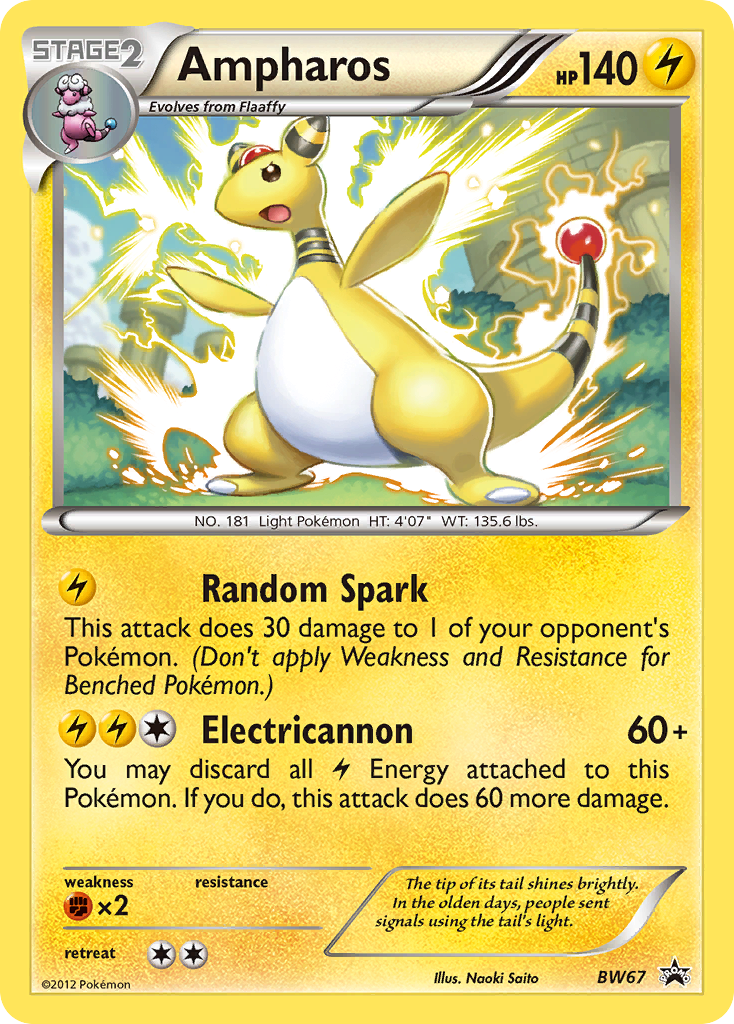 Ampharos (BW67) [Black & White: Black Star Promos] | Good Games Cannington