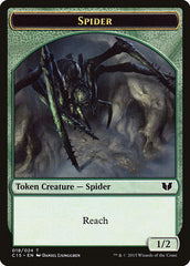 Saproling // Spider Double-Sided Token [Commander 2015 Tokens] | Good Games Cannington