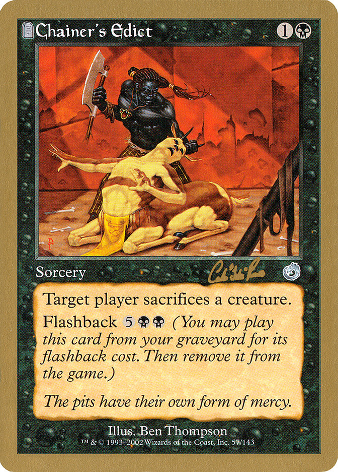 Chainer's Edict (Carlos Romao) [World Championship Decks 2002] | Good Games Cannington