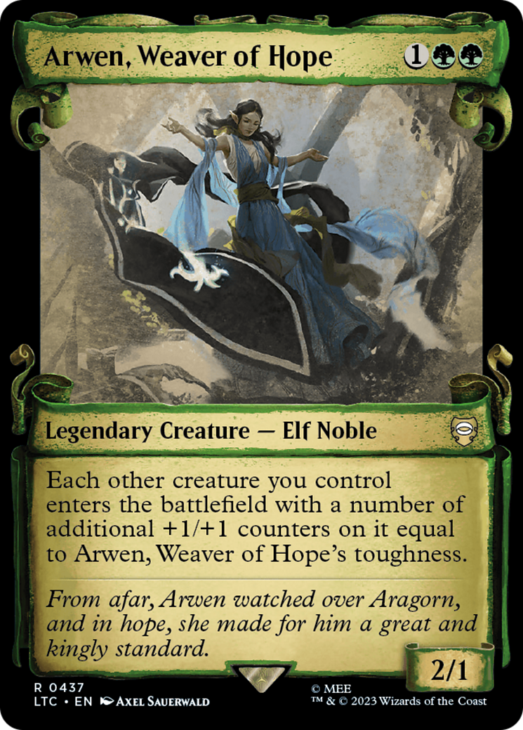 Arwen, Weaver of Hope [The Lord of the Rings: Tales of Middle-Earth Commander Showcase Scrolls] | Good Games Cannington