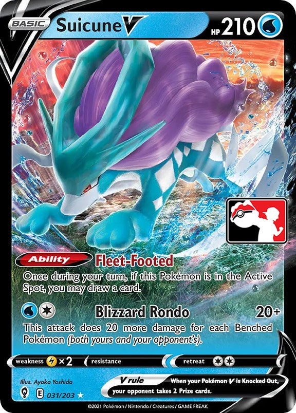 Suicune V (031/203) [Prize Pack Series One] | Good Games Cannington