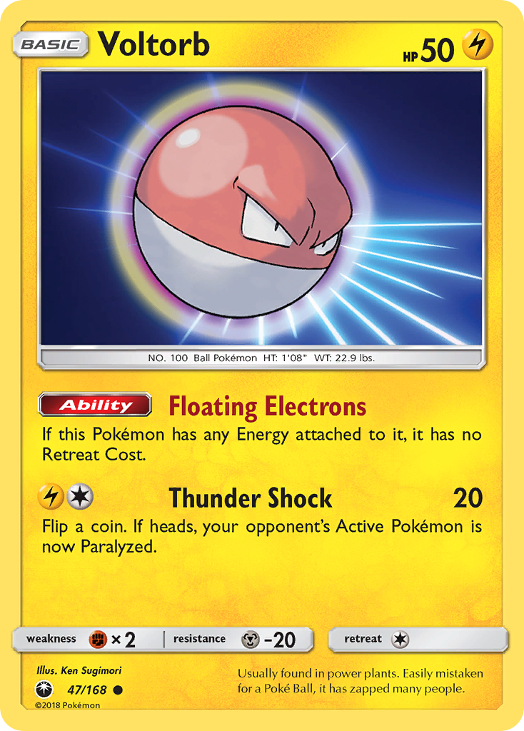 Voltorb (47/168) [Sun & Moon: Celestial Storm] | Good Games Cannington