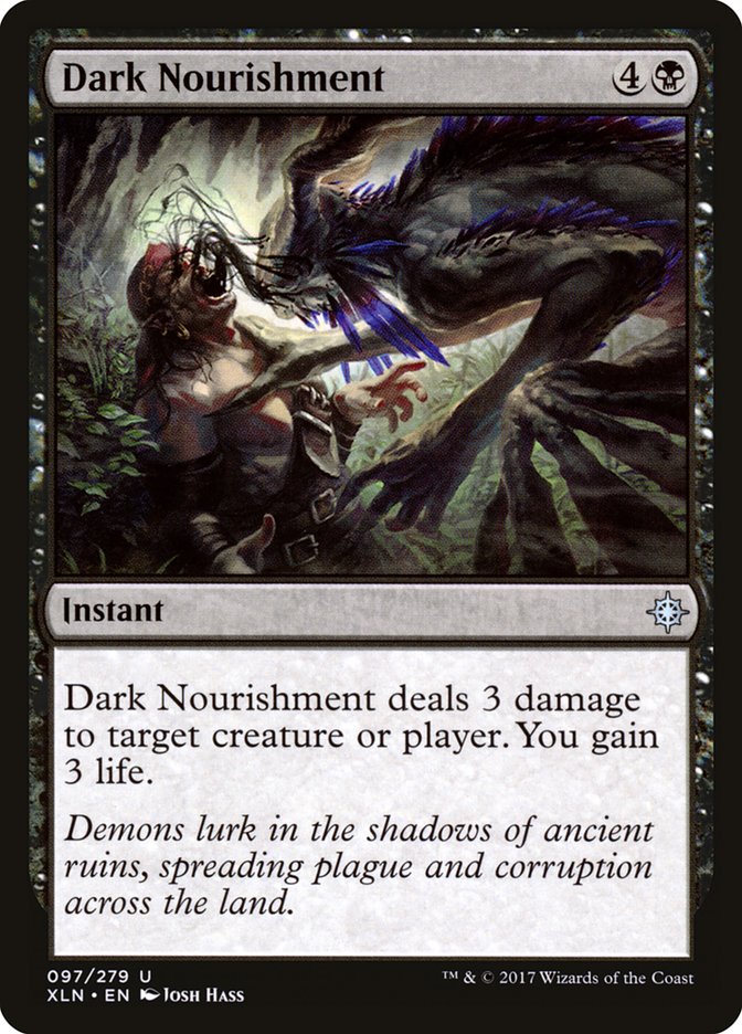 Dark Nourishment [Ixalan] | Good Games Cannington