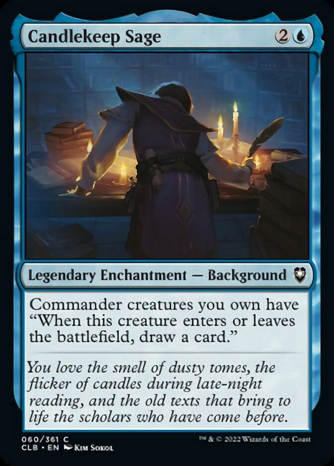 Candlekeep Sage [Commander Legends: Battle for Baldur's Gate] | Good Games Cannington