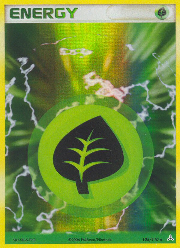 Grass Energy (105/110) [EX: Holon Phantoms] | Good Games Cannington