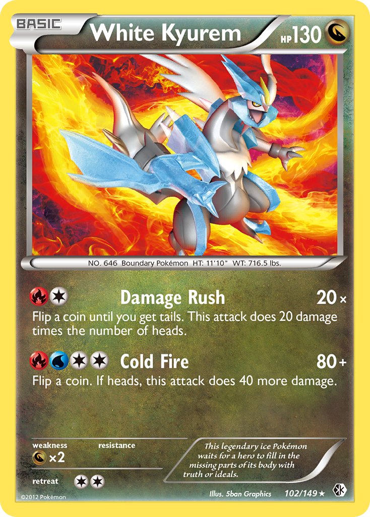 White Kyurem (102/149) (Theme Deck Exclusive) [Black & White: Boundaries Crossed] | Good Games Cannington