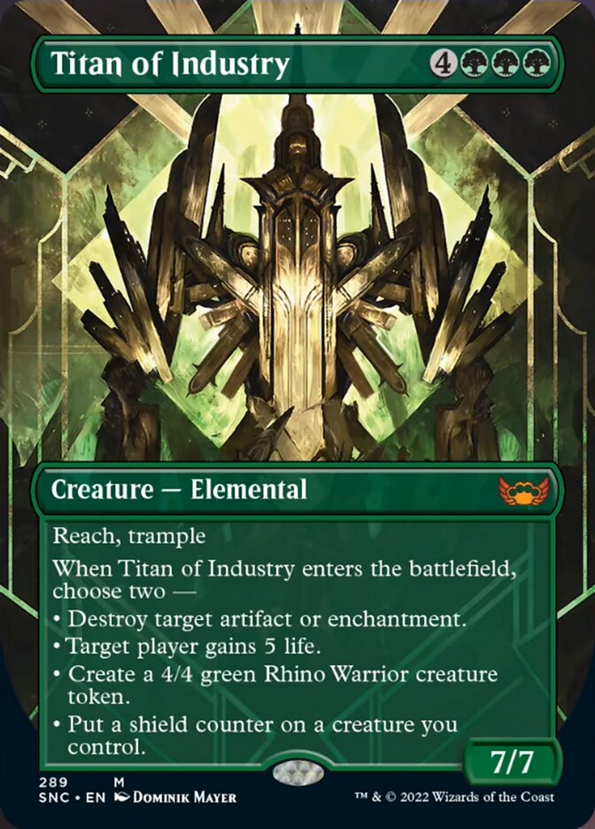 Titan of Industry (Borderless Alternate Art) [Streets of New Capenna] | Good Games Cannington