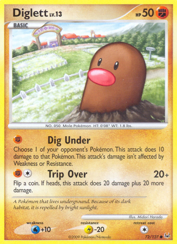 Diglett (72/127) [Platinum: Base Set] | Good Games Cannington