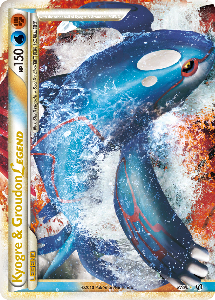 Kyogre & Groudon LEGEND (87/90) [HeartGold & SoulSilver: Undaunted] | Good Games Cannington