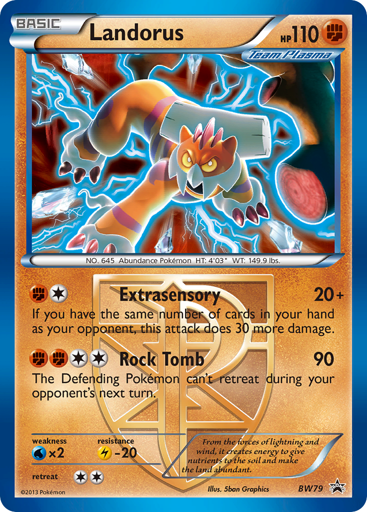 Landorus (BW79) (Team Plasma) [Black & White: Black Star Promos] | Good Games Cannington