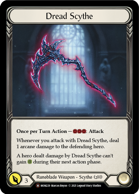 Dread Scythe [U-MON229-RF] Unlimited Rainbow Foil | Good Games Cannington
