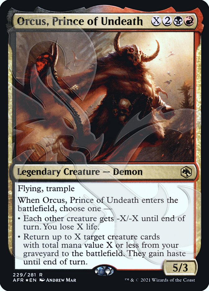 Orcus, Prince of Undeath (Ampersand Promo) [Dungeons & Dragons: Adventures in the Forgotten Realms Promos] | Good Games Cannington