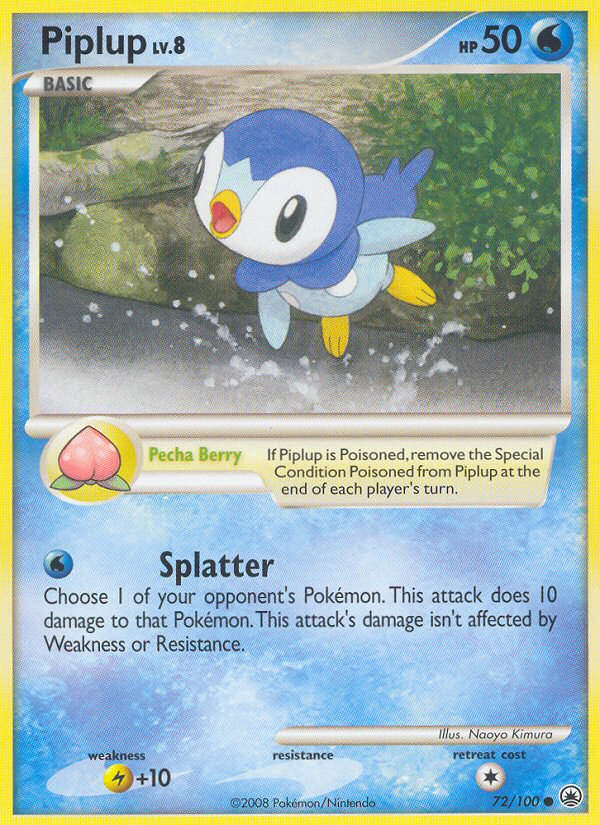 Piplup (72/100) [Diamond & Pearl: Majestic Dawn] | Good Games Cannington