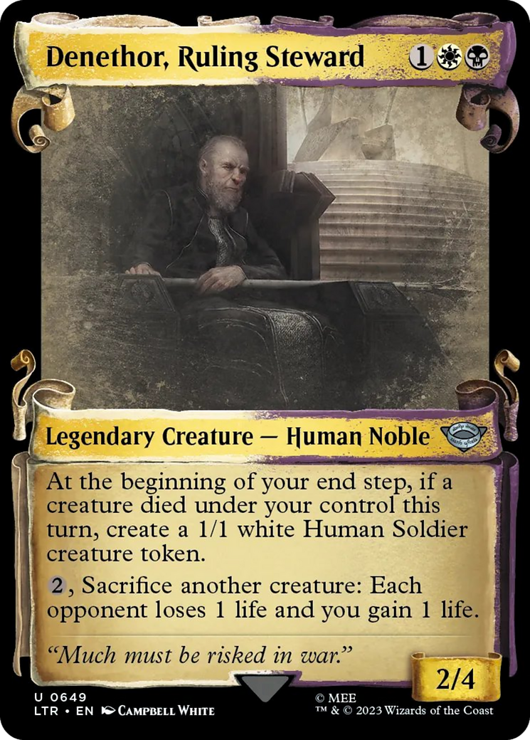 Denethor, Ruling Steward [The Lord of the Rings: Tales of Middle-Earth Showcase Scrolls] | Good Games Cannington