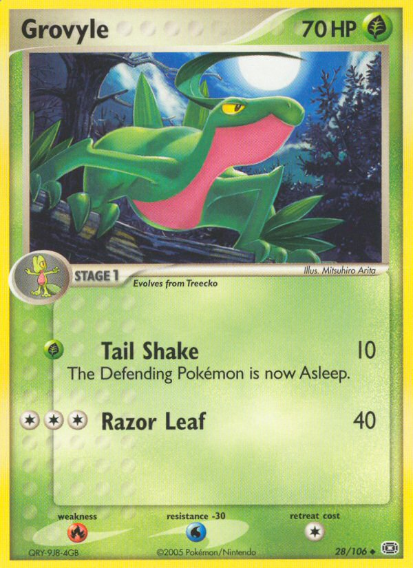 Grovyle (28/106) [EX: Emerald] | Good Games Cannington