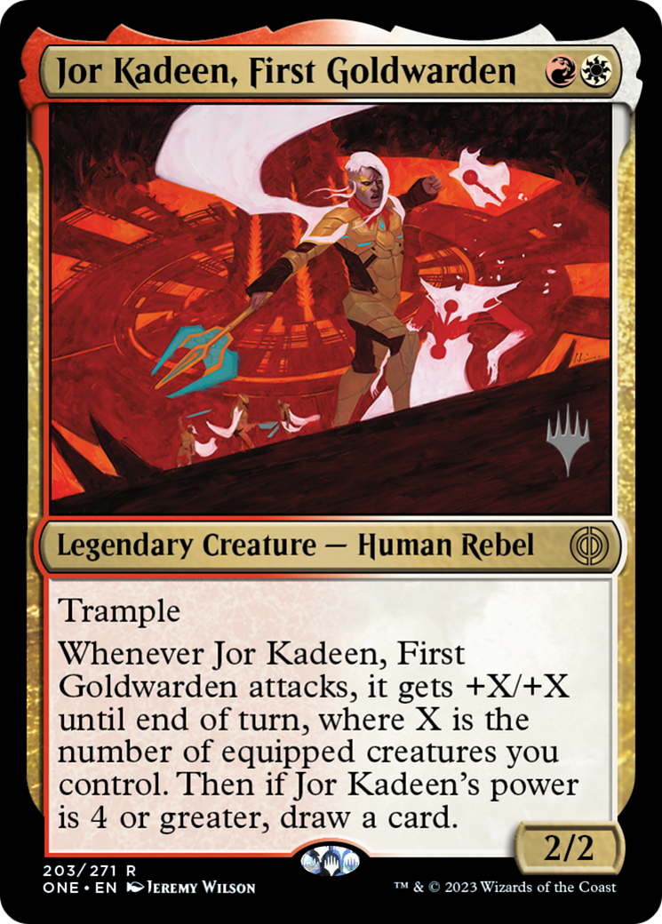 Jor Kadeen, First Goldwarden (Promo Pack) [Phyrexia: All Will Be One Promos] | Good Games Cannington