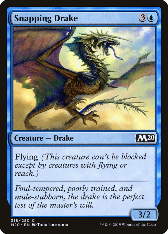 Snapping Drake [Core Set 2020] | Good Games Cannington