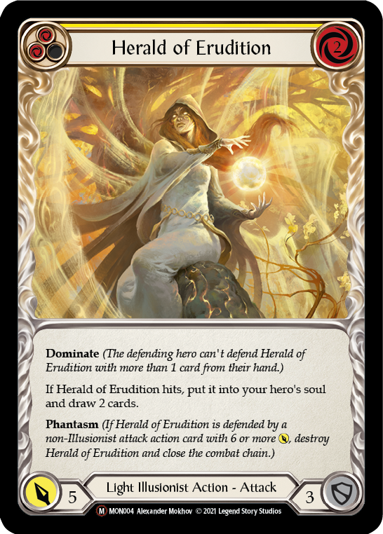 Herald of Erudition [U-MON004-RF] Unlimited Rainbow Foil | Good Games Cannington