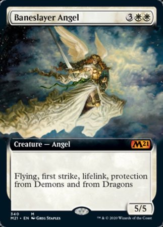 Baneslayer Angel (Extended Art) [Core Set 2021] | Good Games Cannington