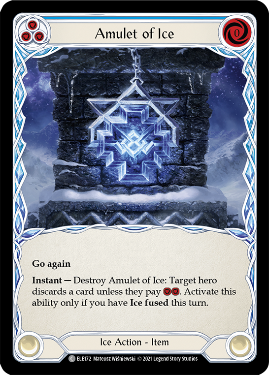 Amulet of Ice [ELE172] (Tales of Aria)  1st Edition Normal | Good Games Cannington