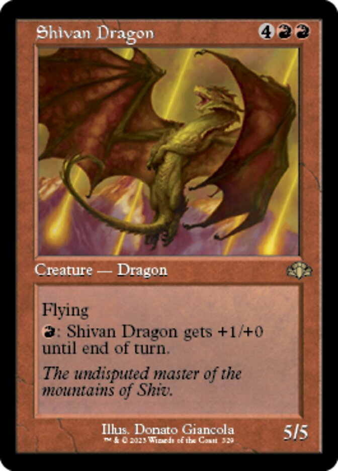 Shivan Dragon (Retro) [Dominaria Remastered] | Good Games Cannington