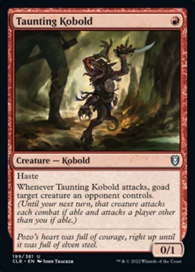 Taunting Kobold [Commander Legends: Battle for Baldur's Gate] | Good Games Cannington