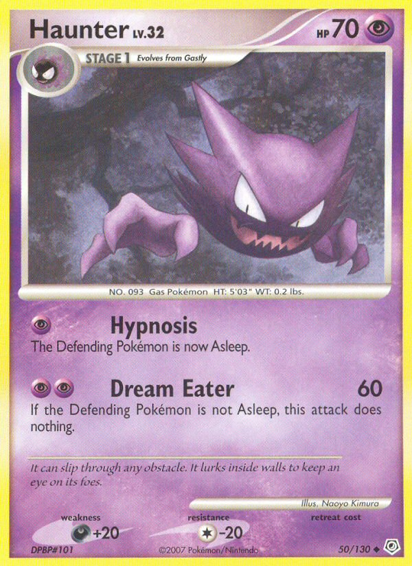 Haunter (50/130) [Diamond & Pearl: Base Set] | Good Games Cannington