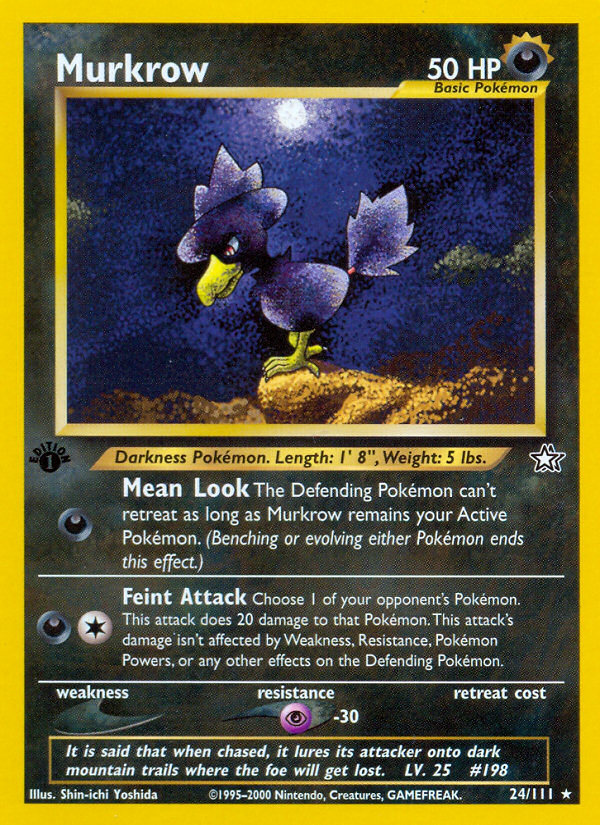 Murkrow (24/111) [Neo Genesis 1st Edition] | Good Games Cannington